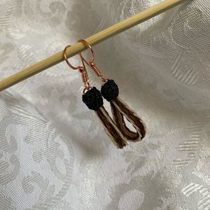 Horsehair earrings
